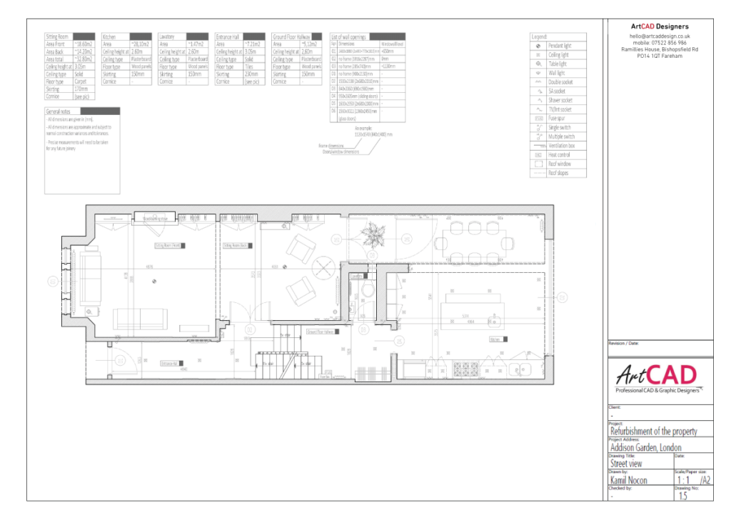 Ground floor - existing layout