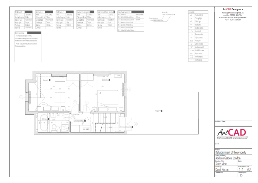 Third floor - existing layout