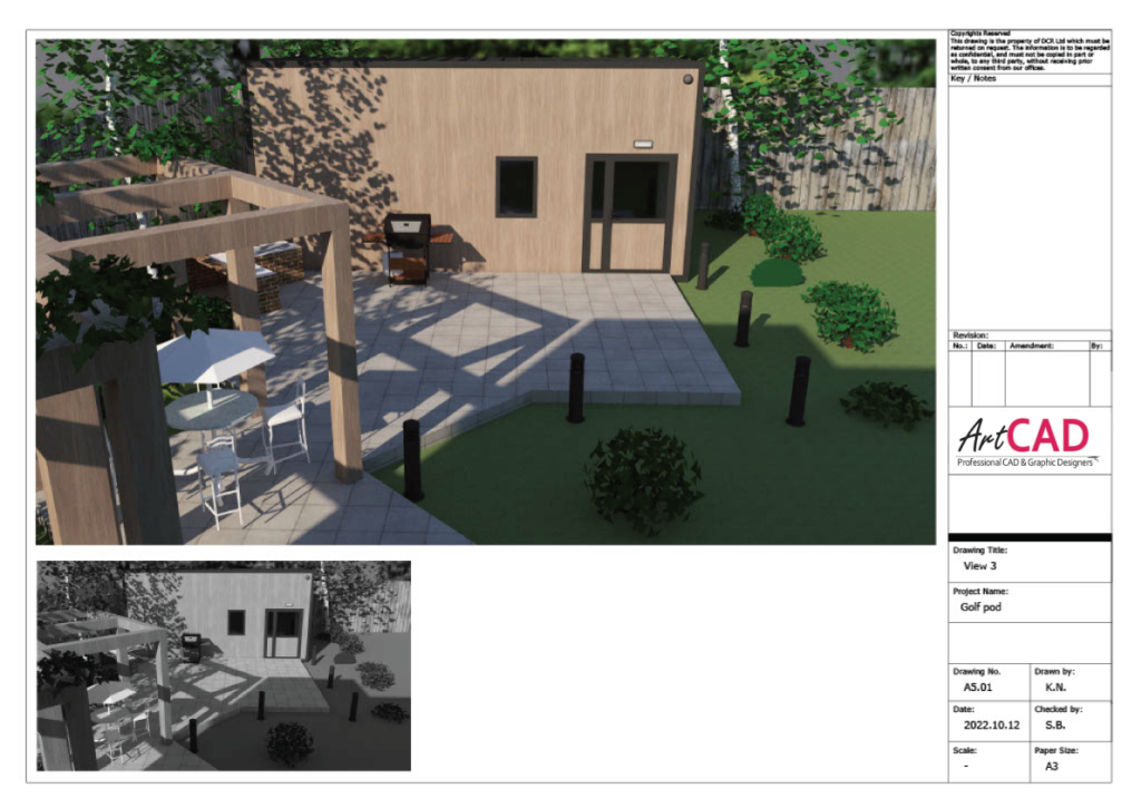 Unit in the garden visualisation 1