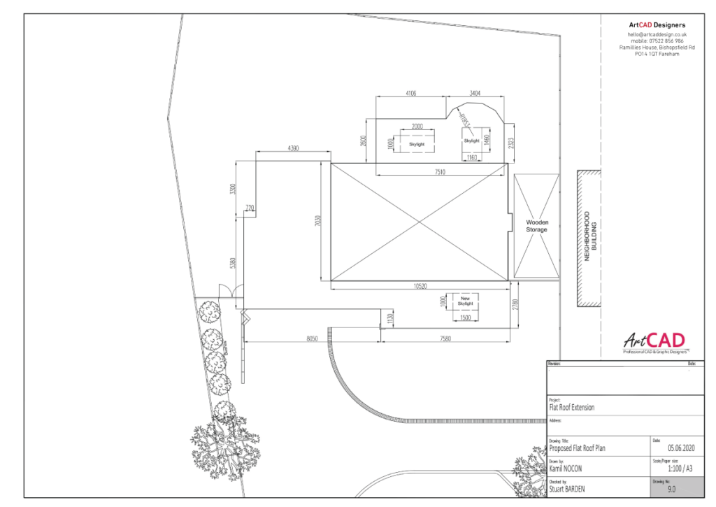 Proposed roof plan