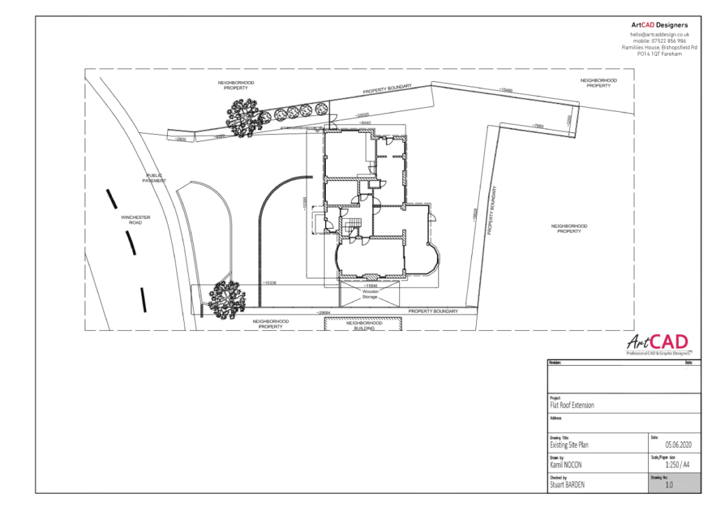 Site plan sketch